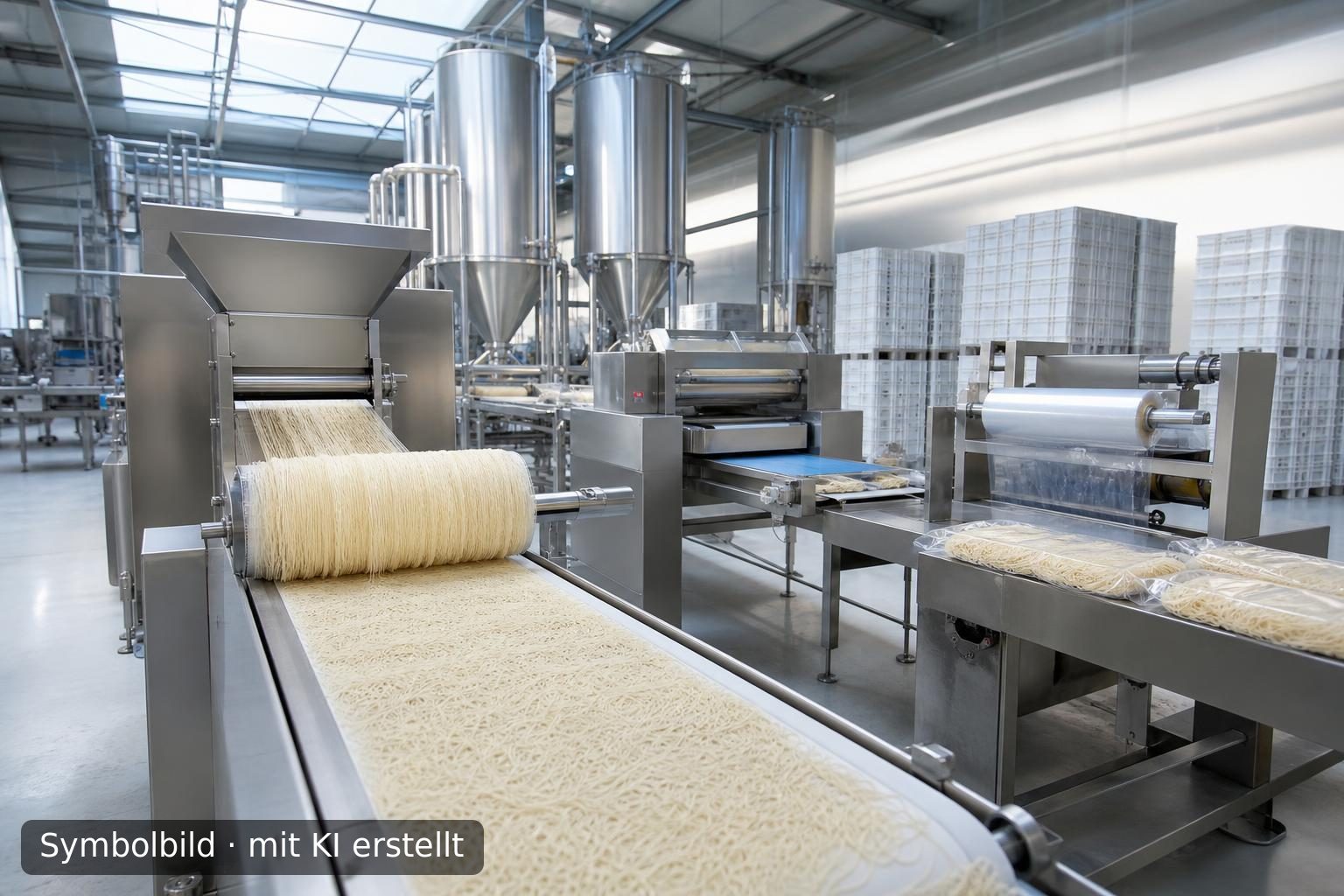 Industrielle Lebensmittelproduktion für Kataifi-Teigwaren in Niederschlesien Symbolbild – mit KI erstellt