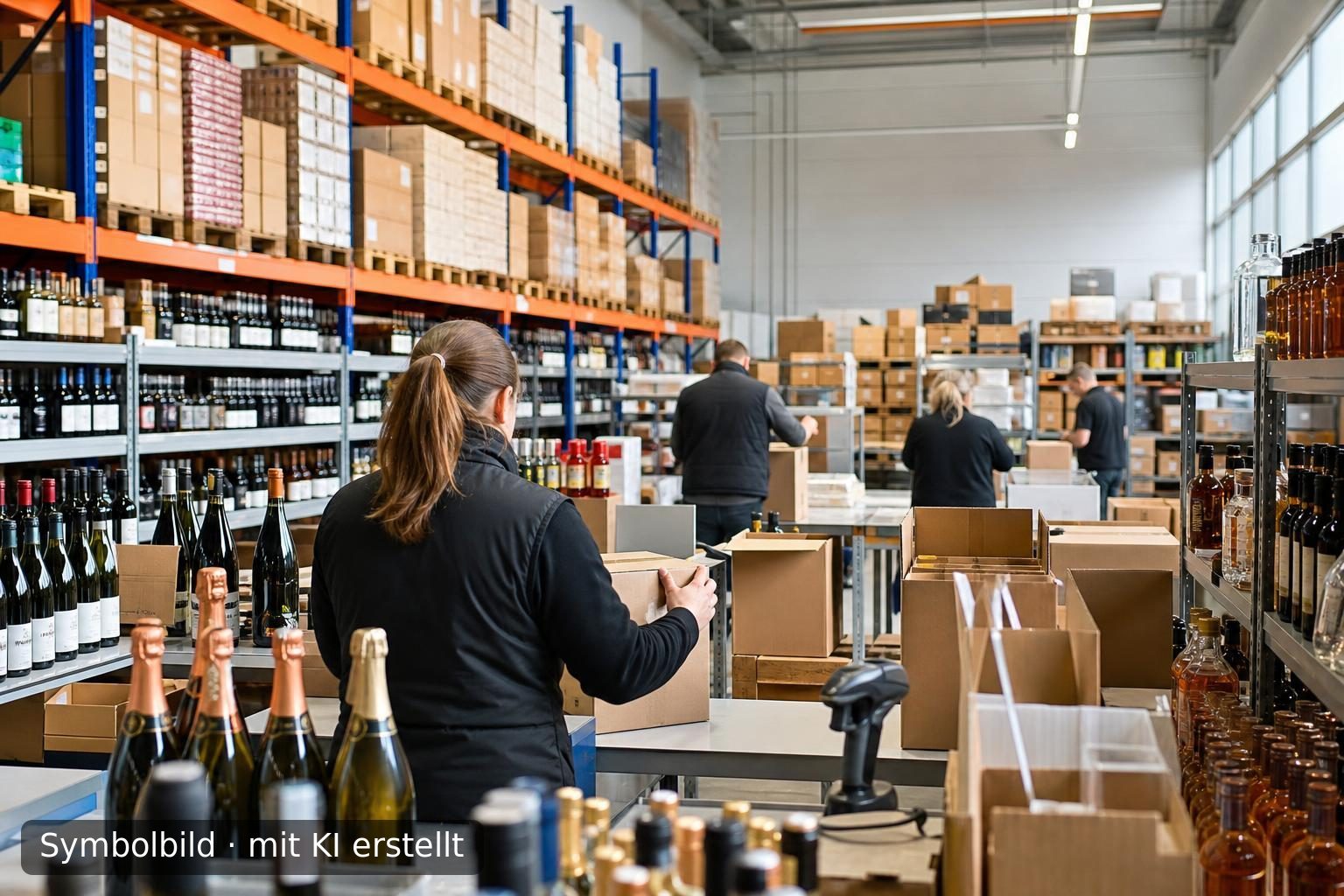 Etablierter Online-Fachhandel für Wein und Spirituosen in Nordrhein-Westfalen zur Übernahm Symbolbild – mit KI erstellt